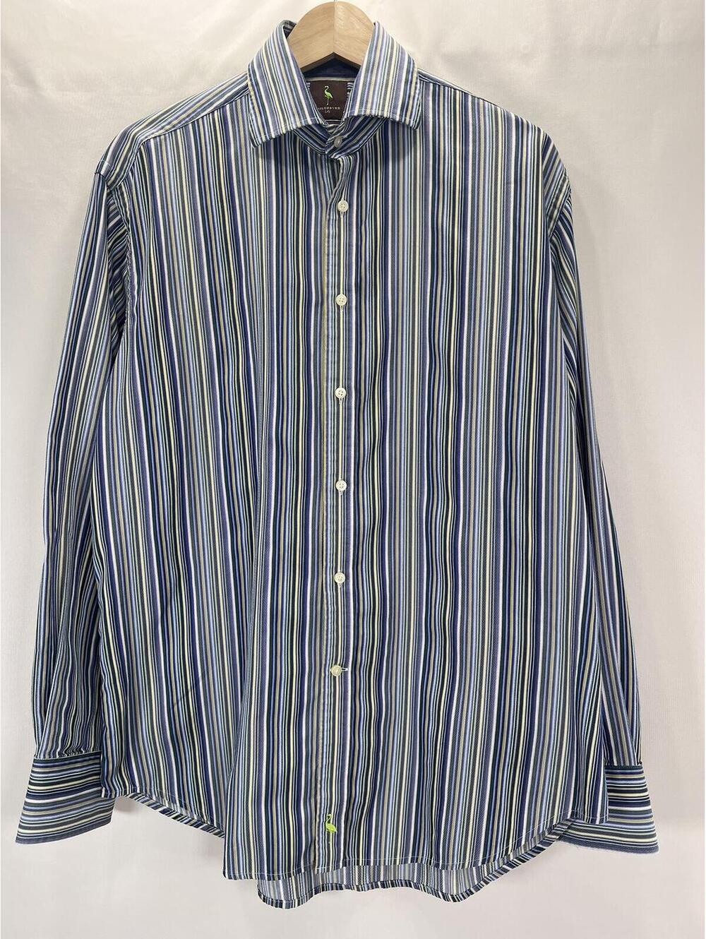 Tailorbyrd Long Sleeve Button Up Dress Shirt Men's Large 100% Cotton